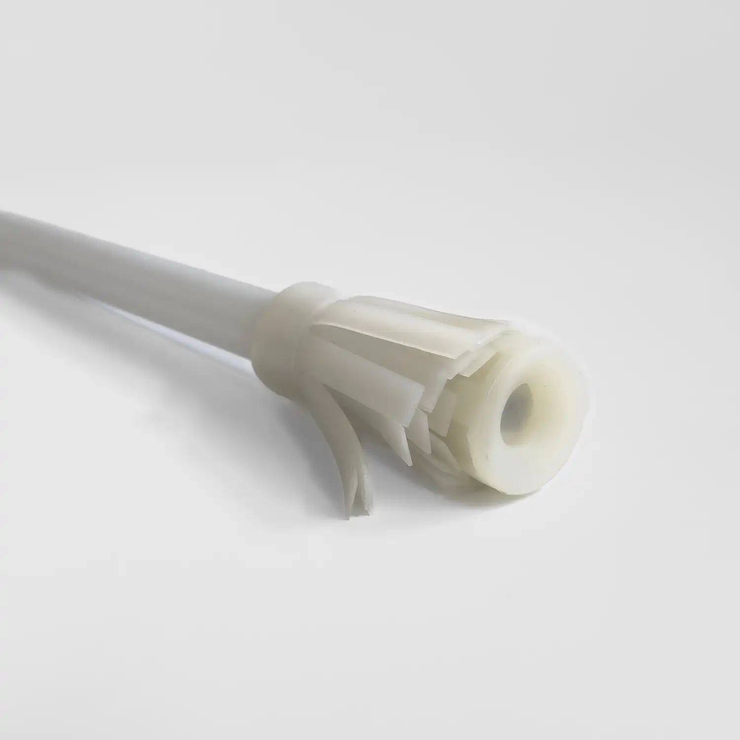 closeup shot of concentrate model of led staff with clear flowers