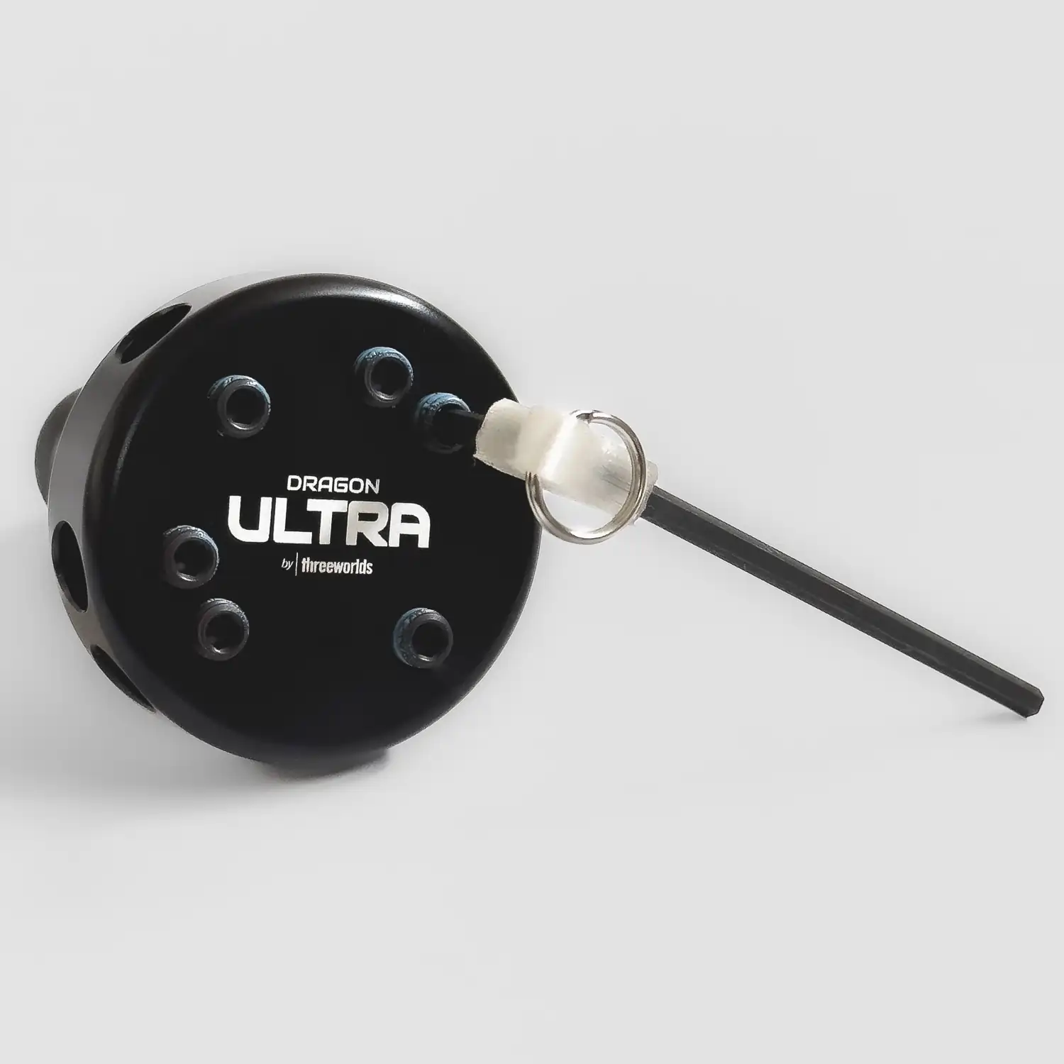 closeup showing how to use allen key with dragon staff ultra hubs