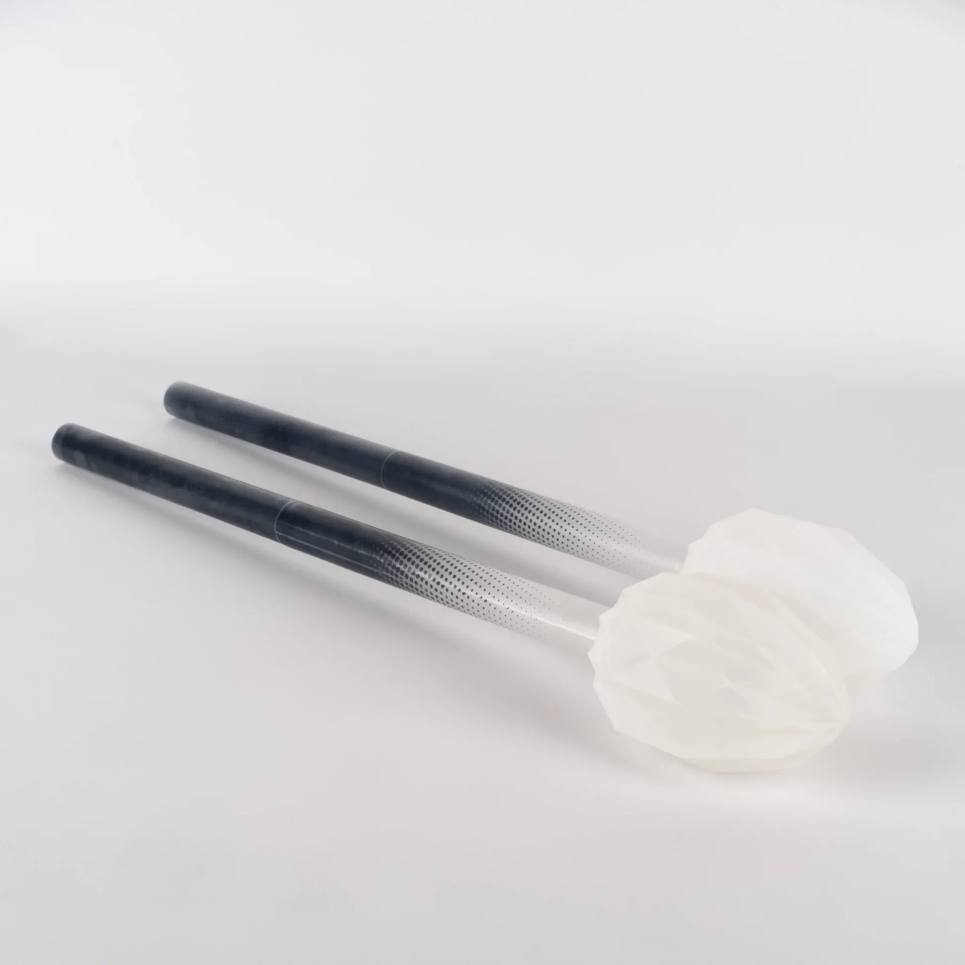 layflat of led prism end pieces for contact staff turned off