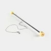 full shot of simple fire leviwand with black tubing and technora string
