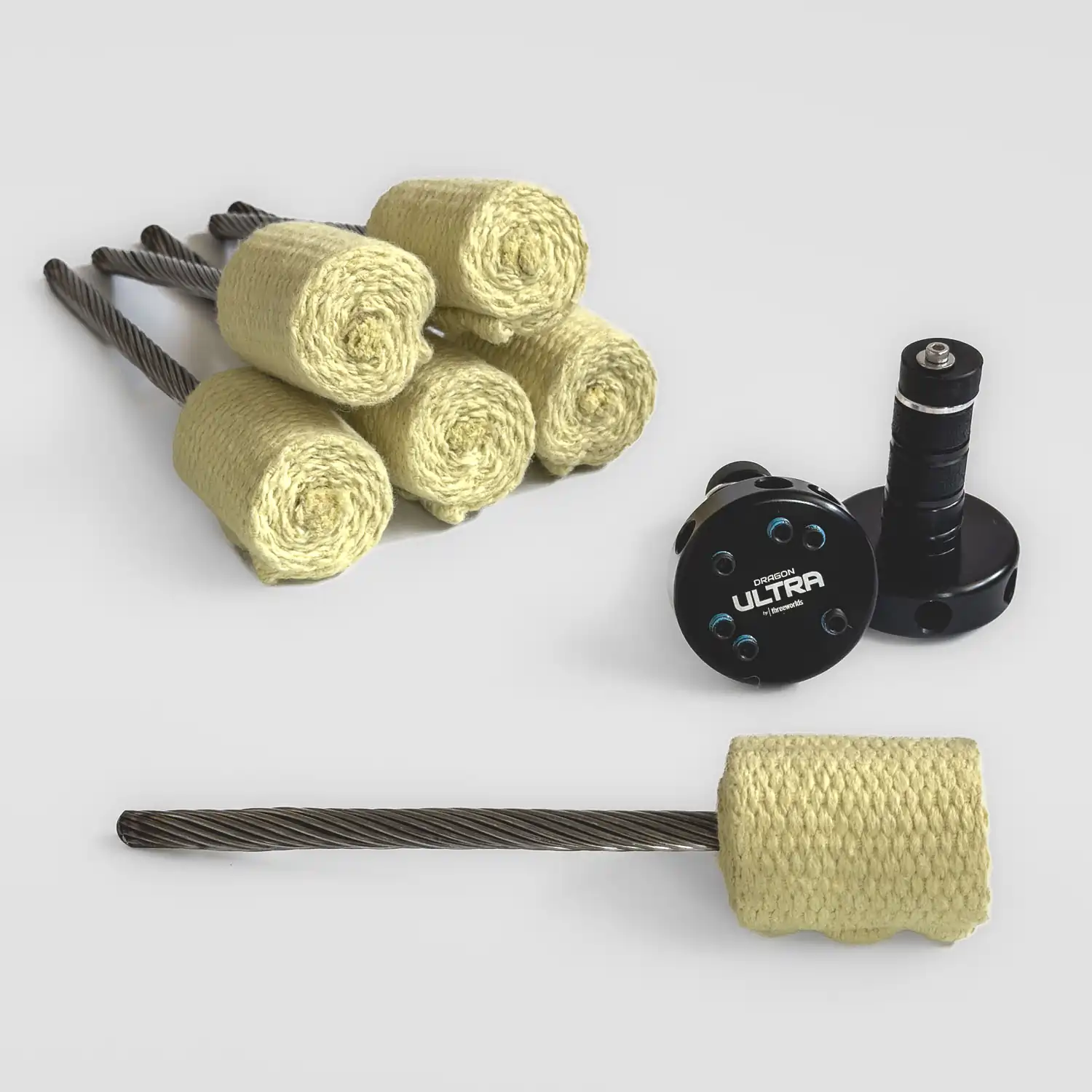 dragon staff adapter kit showing 2 ultra hubs and 6 fire spokes