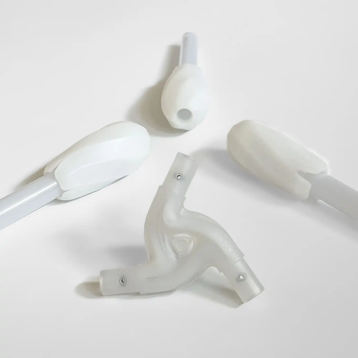 unassembled lumi led dragon heads showing hub and spokes