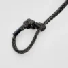 closeup of rope dart fire leash handle