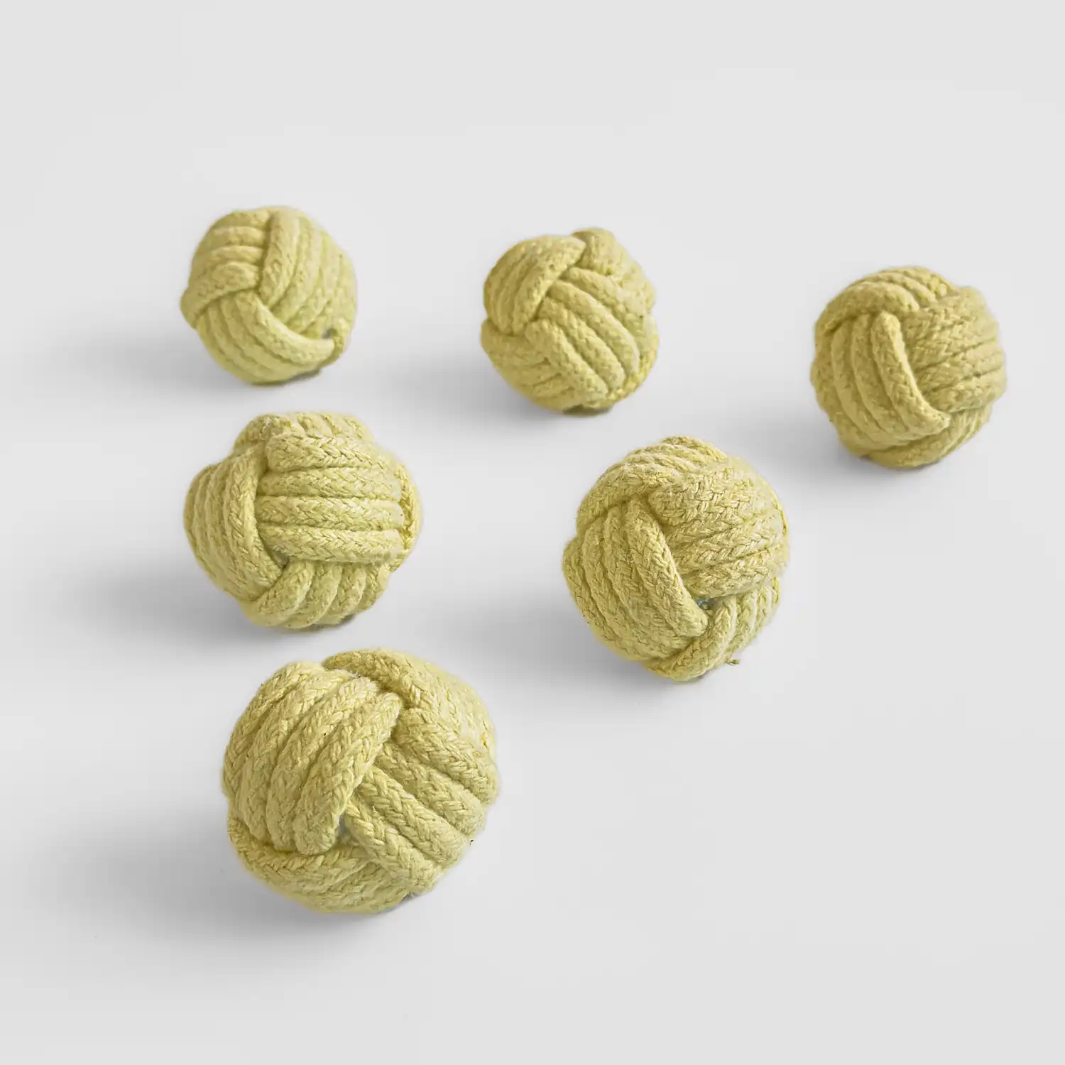 set of 6 monkey fist knotted kevlar wick fire juggling balls