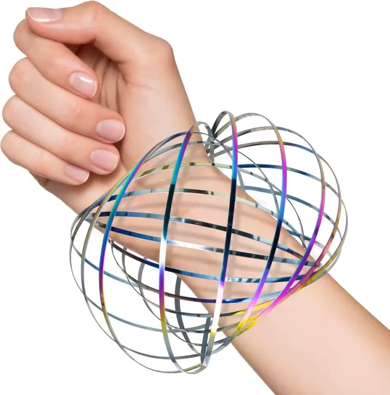 action shot of flow ring on performers wrist