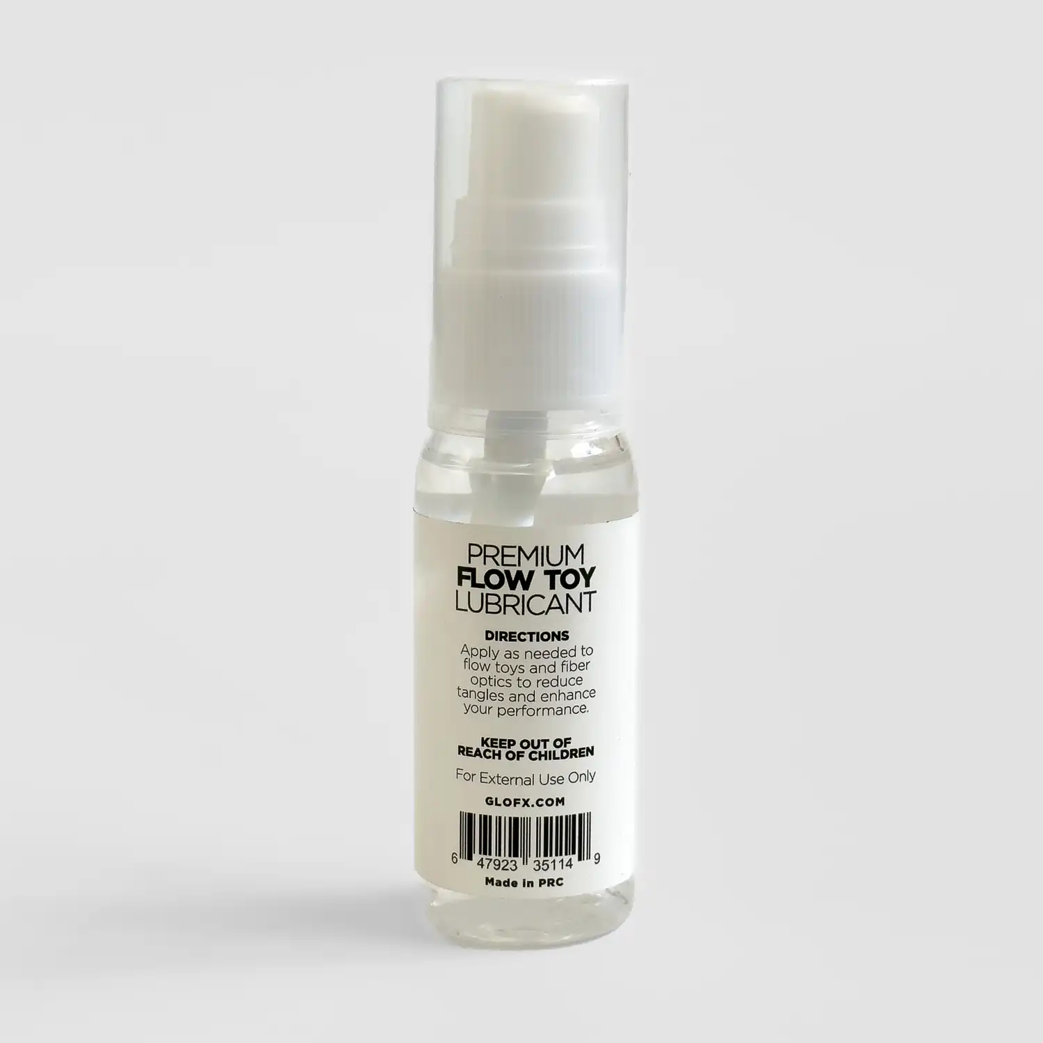 full shot showing flow arts lubricant used for pixel whip
