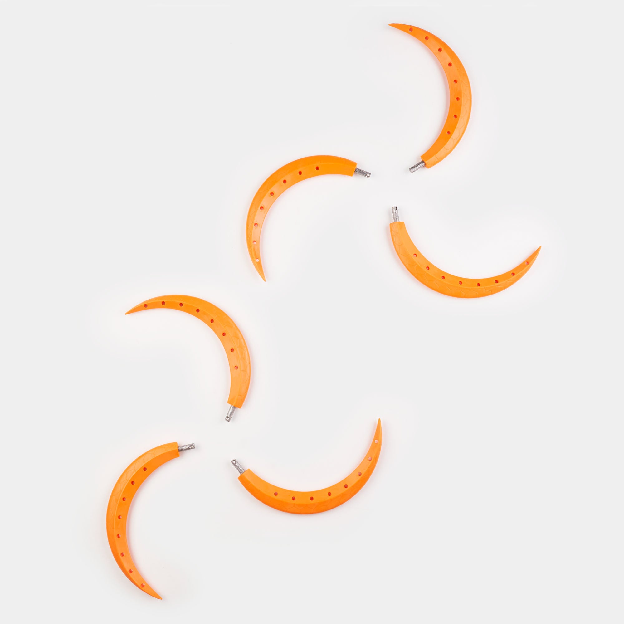 6 piece orange dragon staff spoke layflat image
