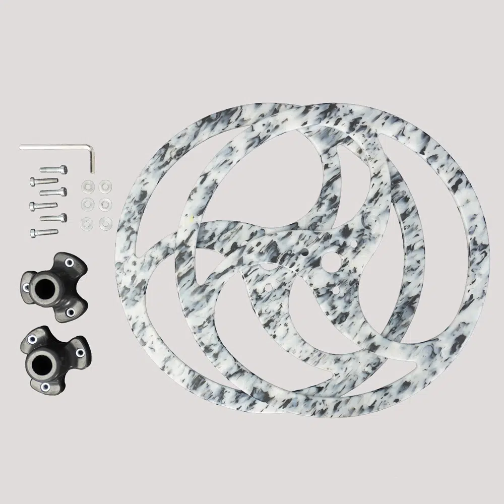 flowbonacci black marble tri ying bundle and kit package contents