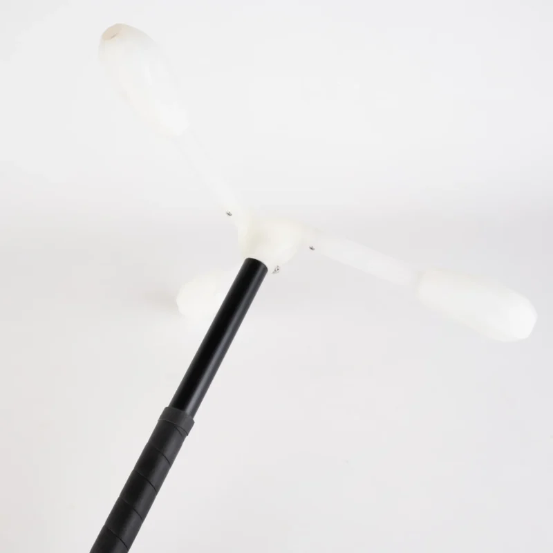 rear view of threeworlds lumi dragon staff heads