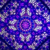 royal palace flow star closeup shot under uv with mandala design