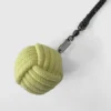 monkey fist head of a fire rope dart closeup shot
