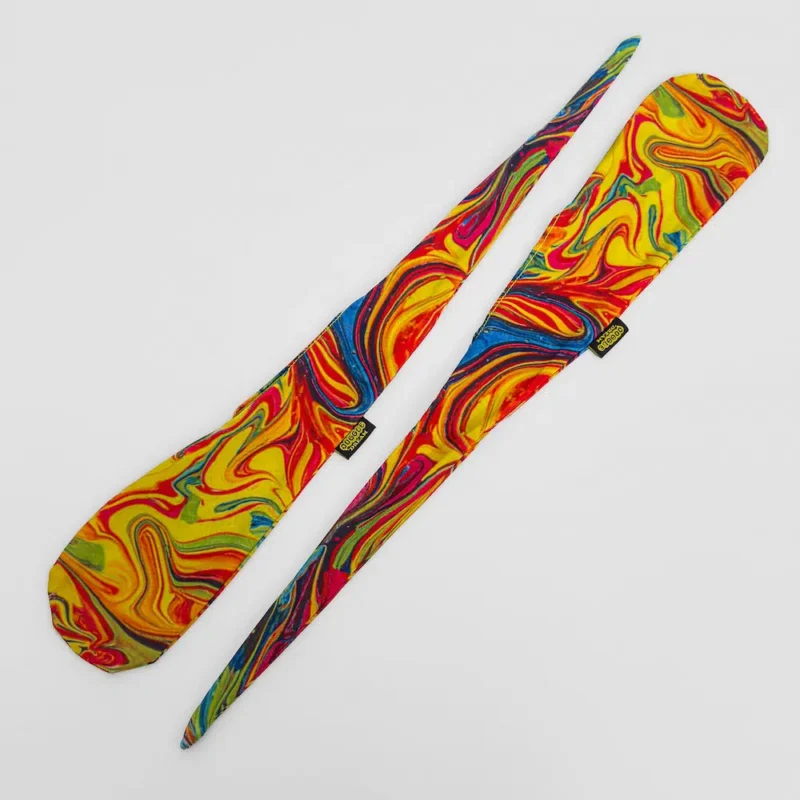 tie dye fabric sock poi full shot