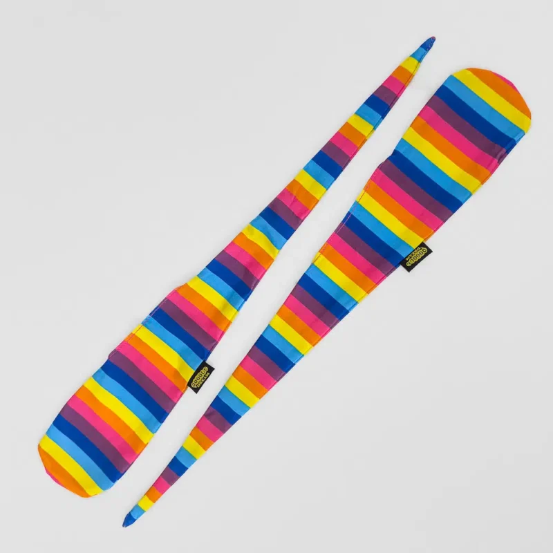 rainbow fabric sock poi full shot