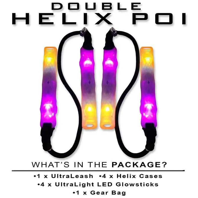 Double Helix Poi description of what's in the package