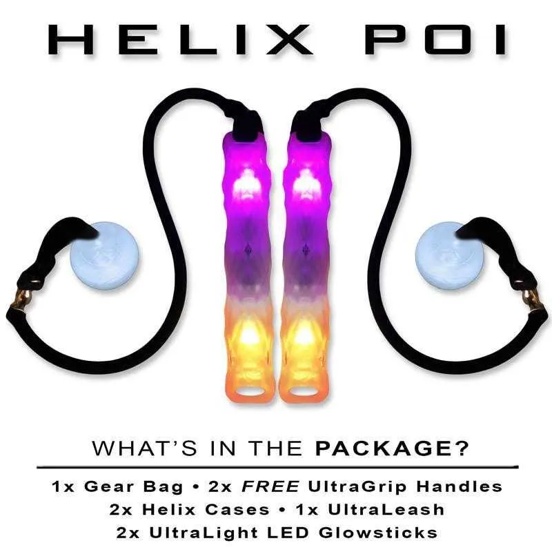 Ultrapoi Helix Poi description of whats in the package
