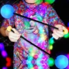 Orbpoi closeup action shot of night time flow