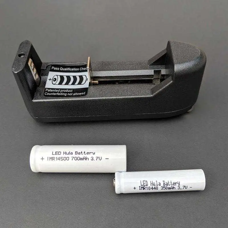 photo of ultrahoop batteries and charger