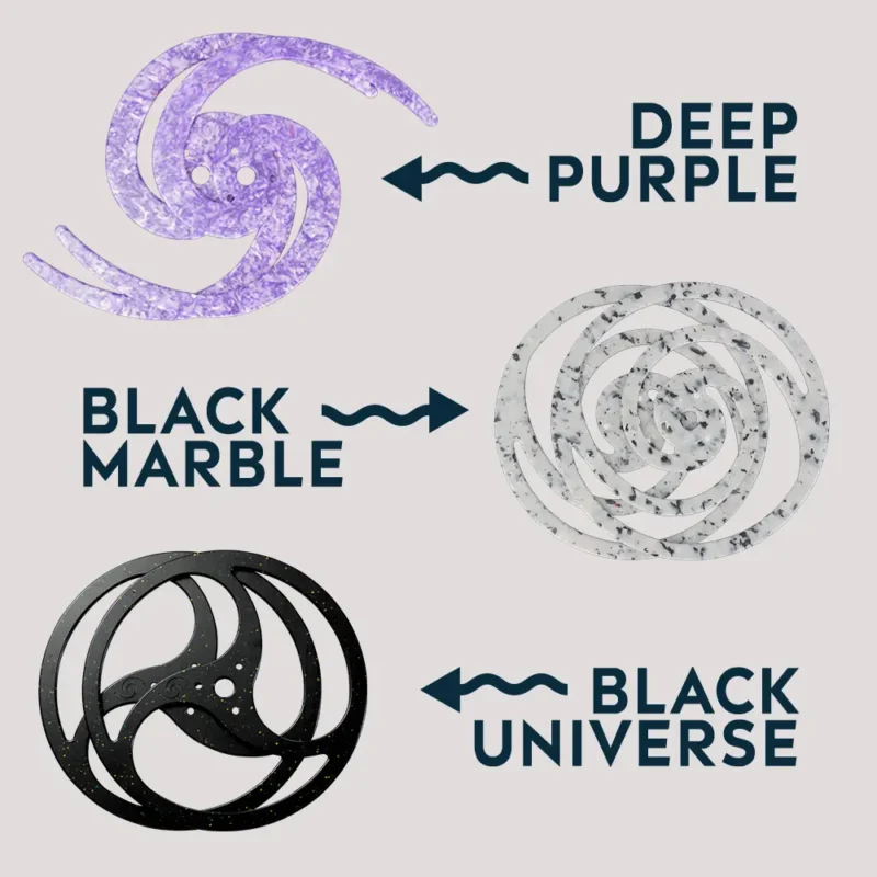 flowbonacci dragon staff heads color chart